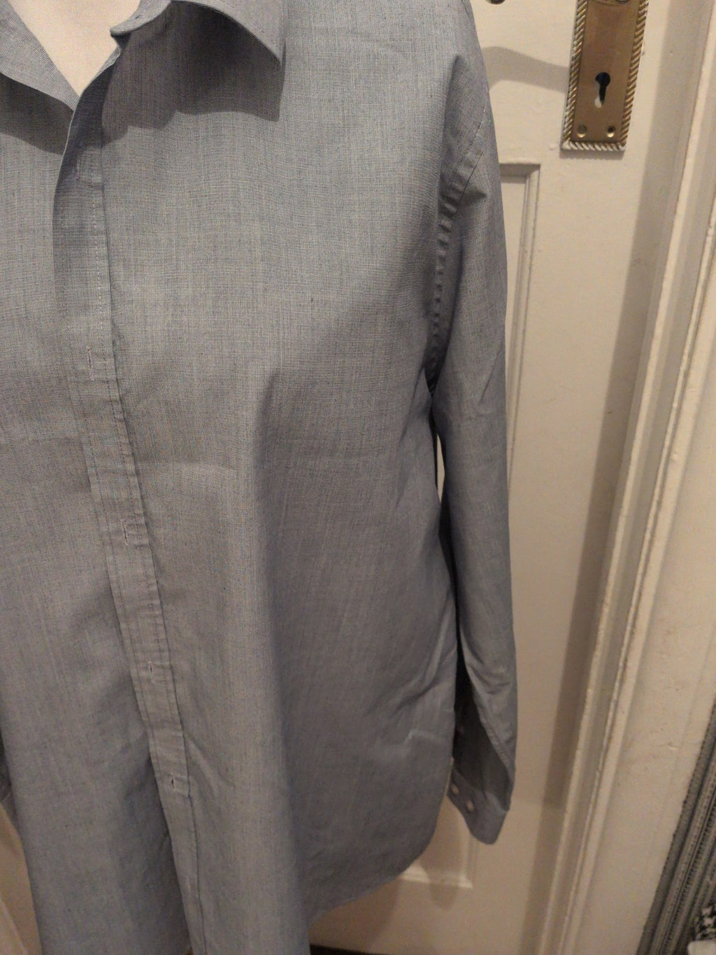 F&F 18" Slim Fit Grey Long Sleeve Shirt