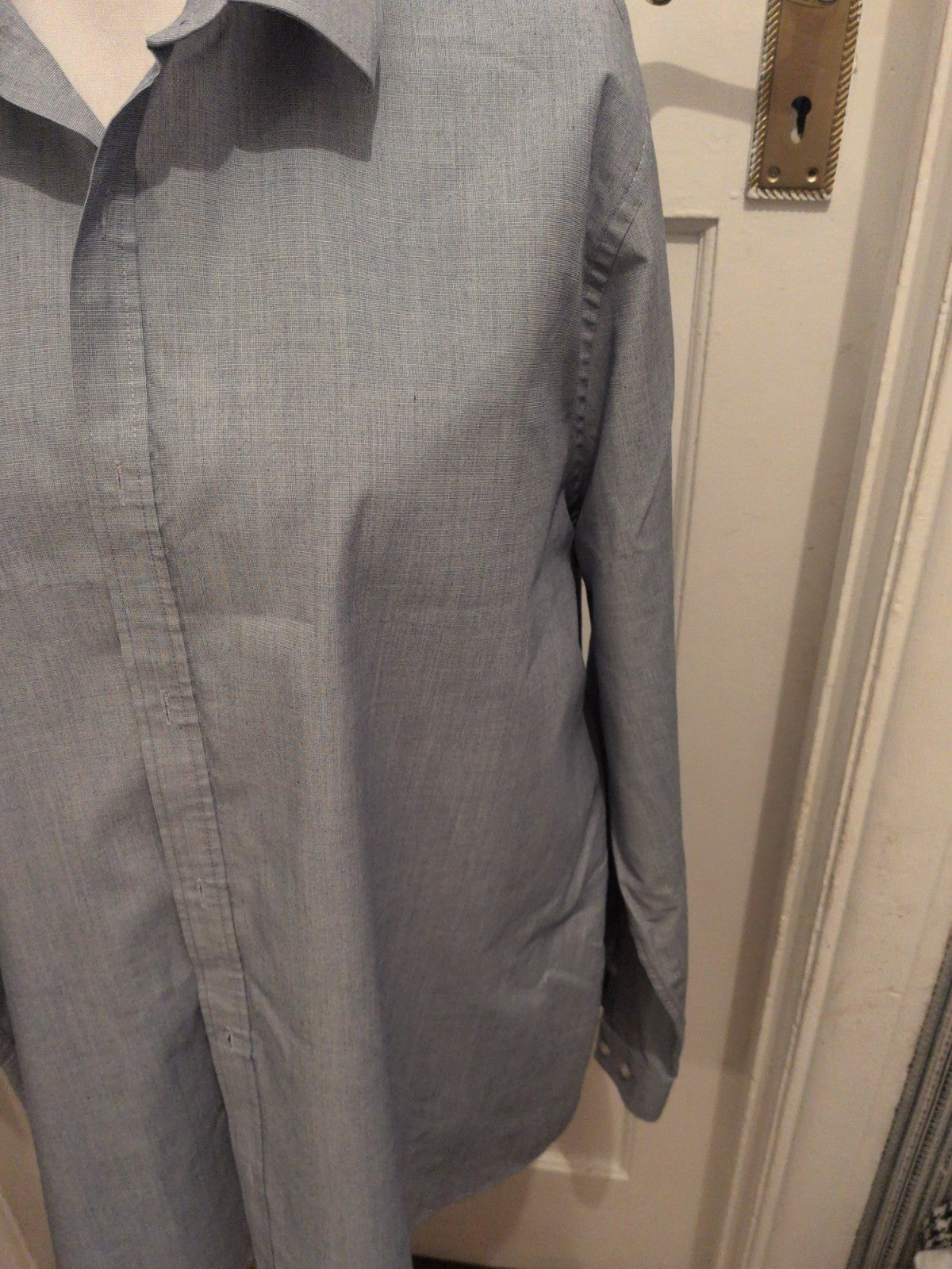 F&F 18" Slim Fit Grey Long Sleeve Shirt