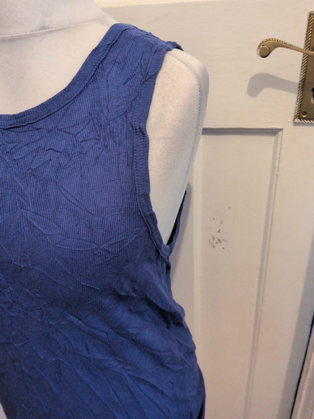 F&F Medium Deep Blue Vest Tank T-shirt Ladies