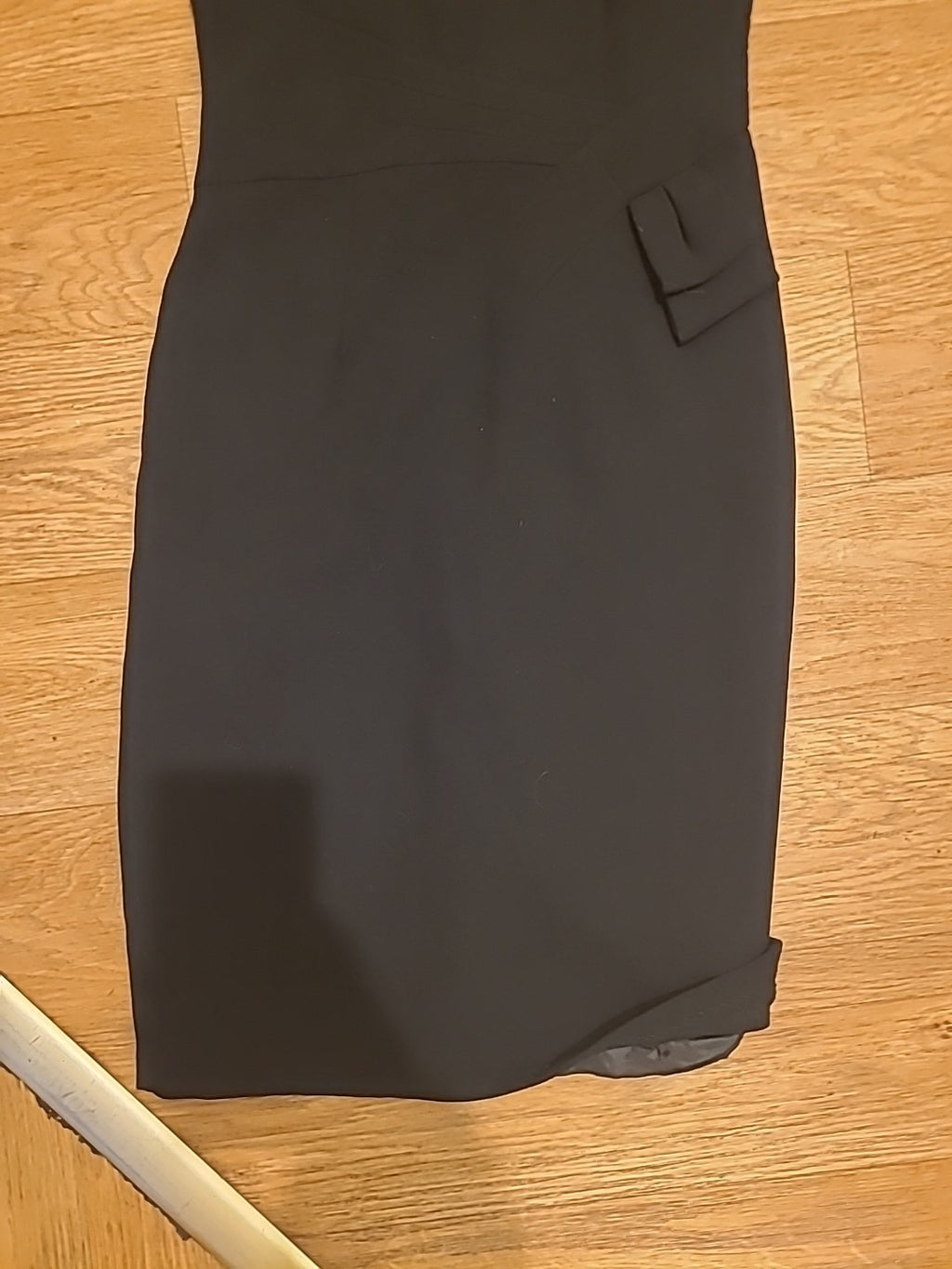Ladies Marks And Spencer Size 6 Petite Sleeveless Black Lined Dress