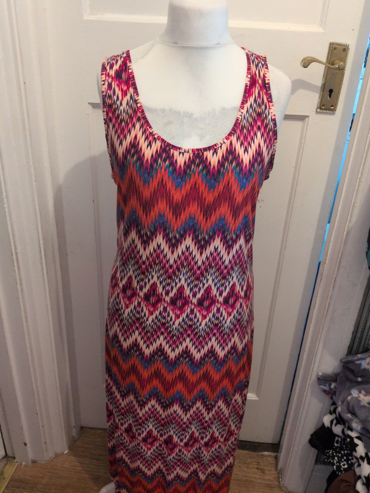 Primark 20 Long Length Sleeveless Pencil Dress Multi