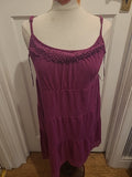 Ladies Tu Size 14 Deep Purple Sleeveless Midi Dress
