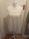 Ladies George Size 20 White Sleeveless Blouse