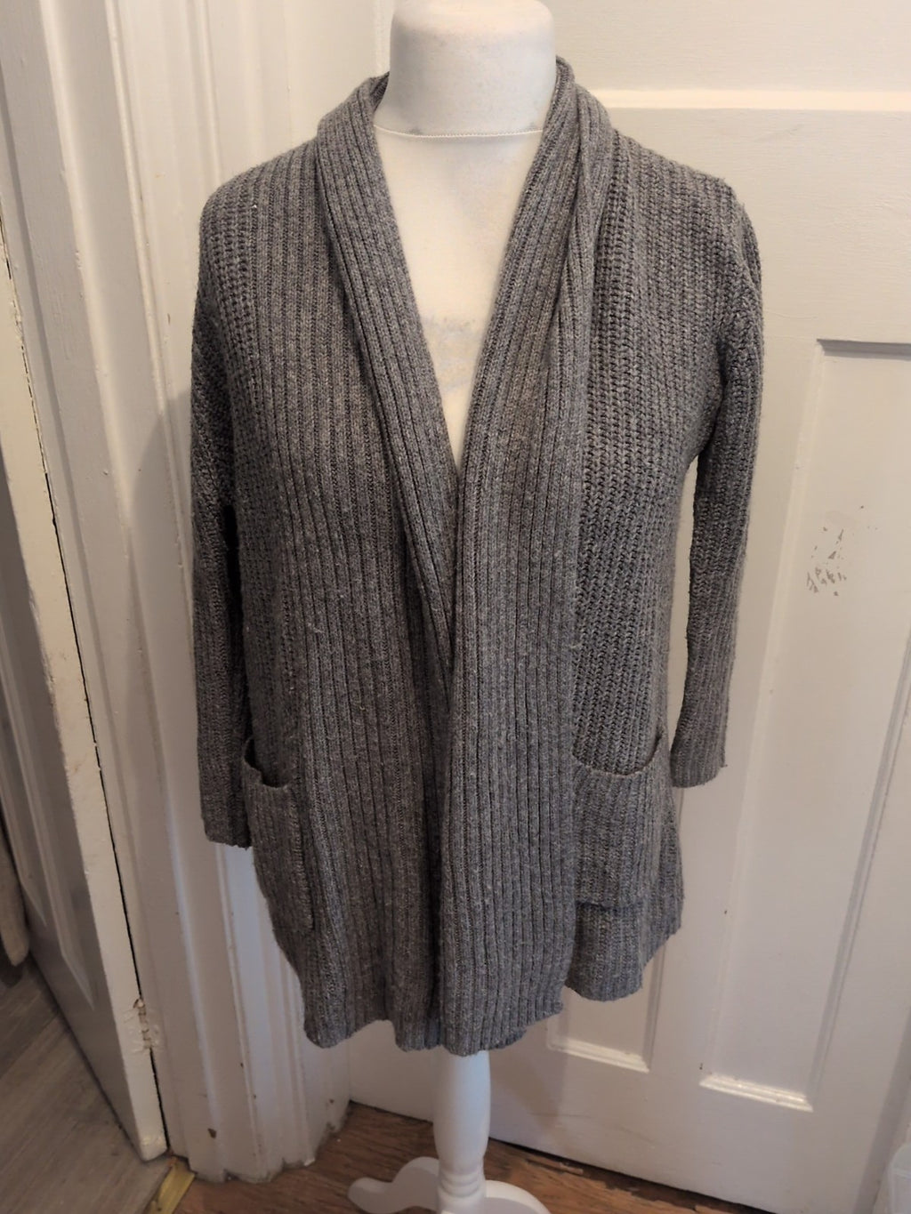 Primark 6 Grey Collared Cardigan
