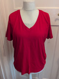 Primark XL Red V Neck Short Sleeve T-shirt