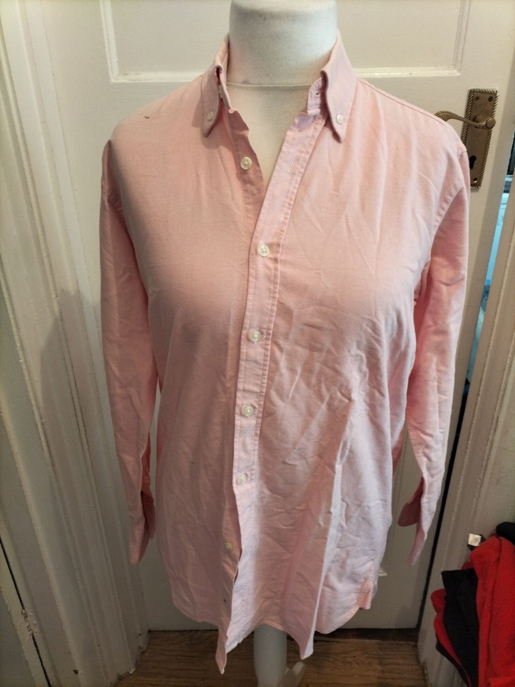 Mens Richard Haworth Size Small Pink Long Sleeved Shirt