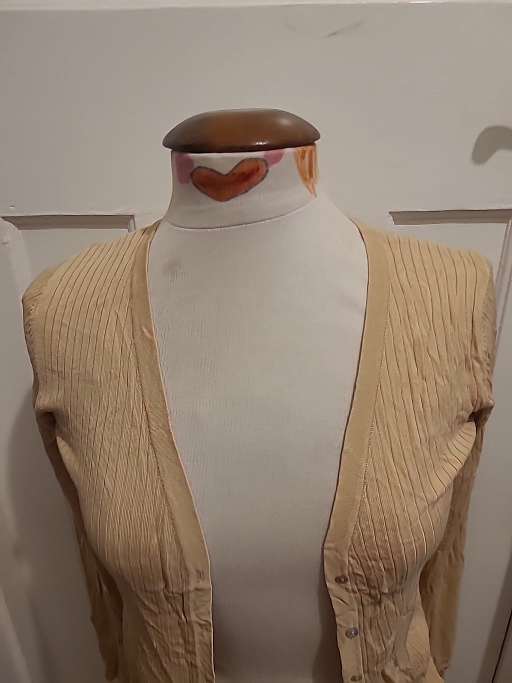 Ladies H&M Size Small Caramel Ribbed Cardigan