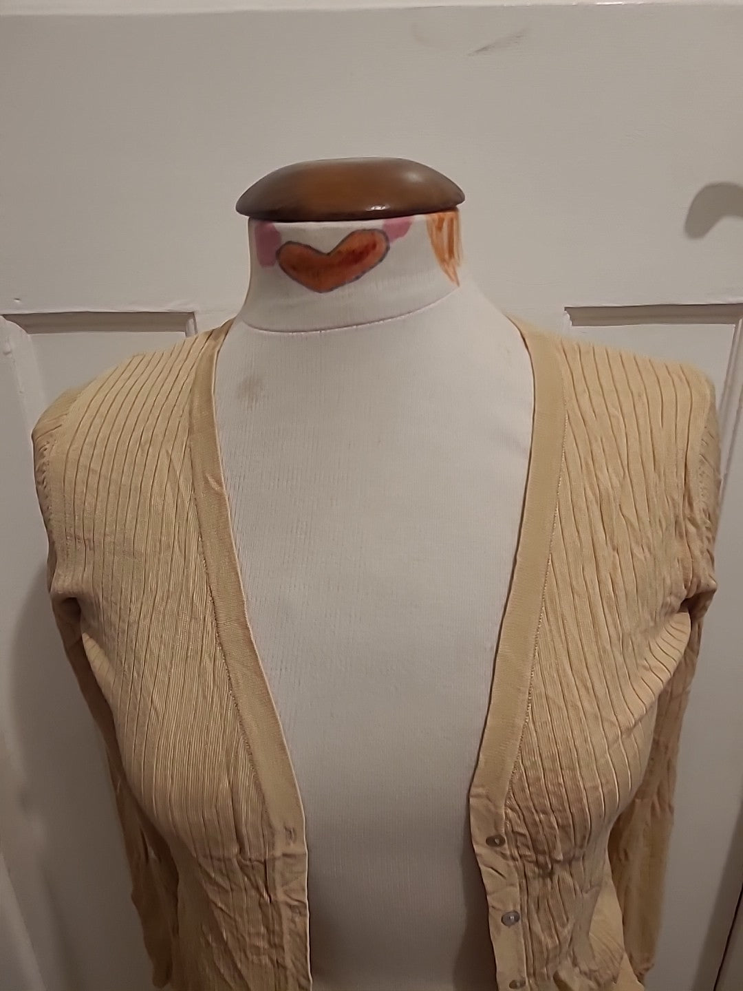 Ladies H&M Size Small Caramel Ribbed Cardigan