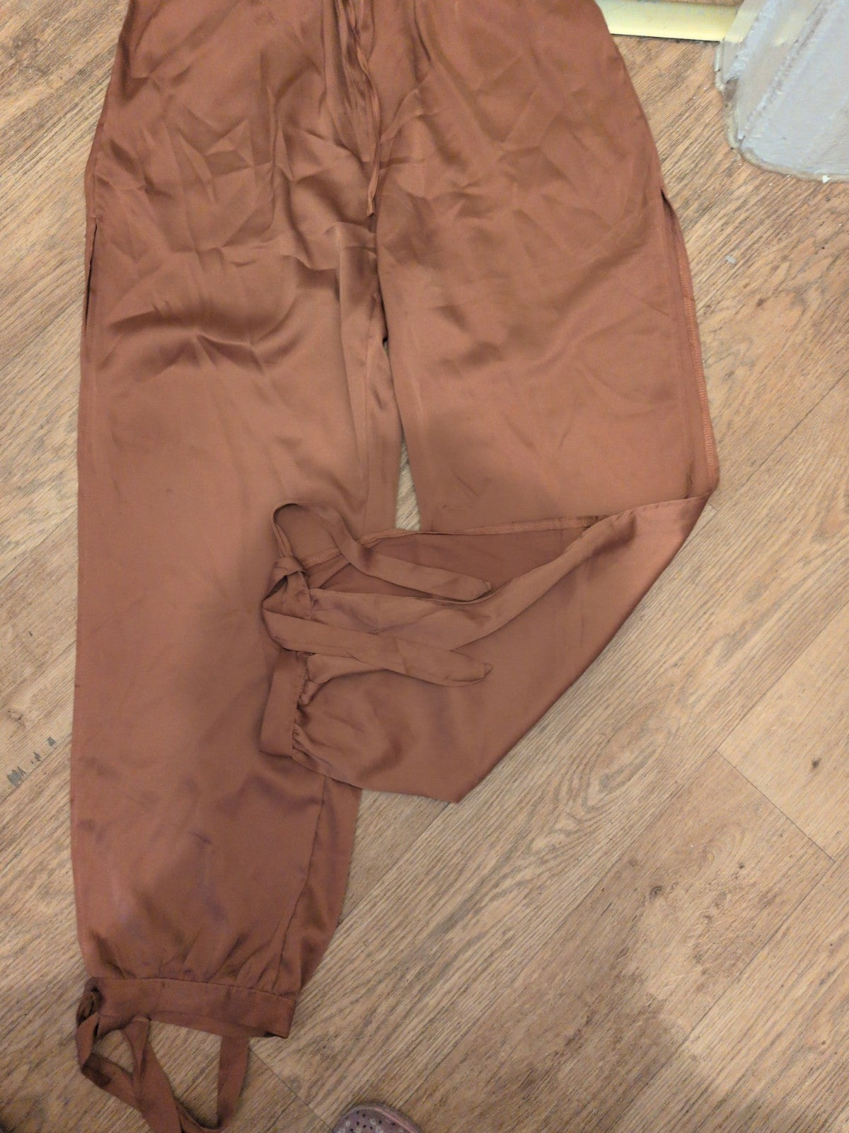 New Feeling Large Brown Elasticated Trousers