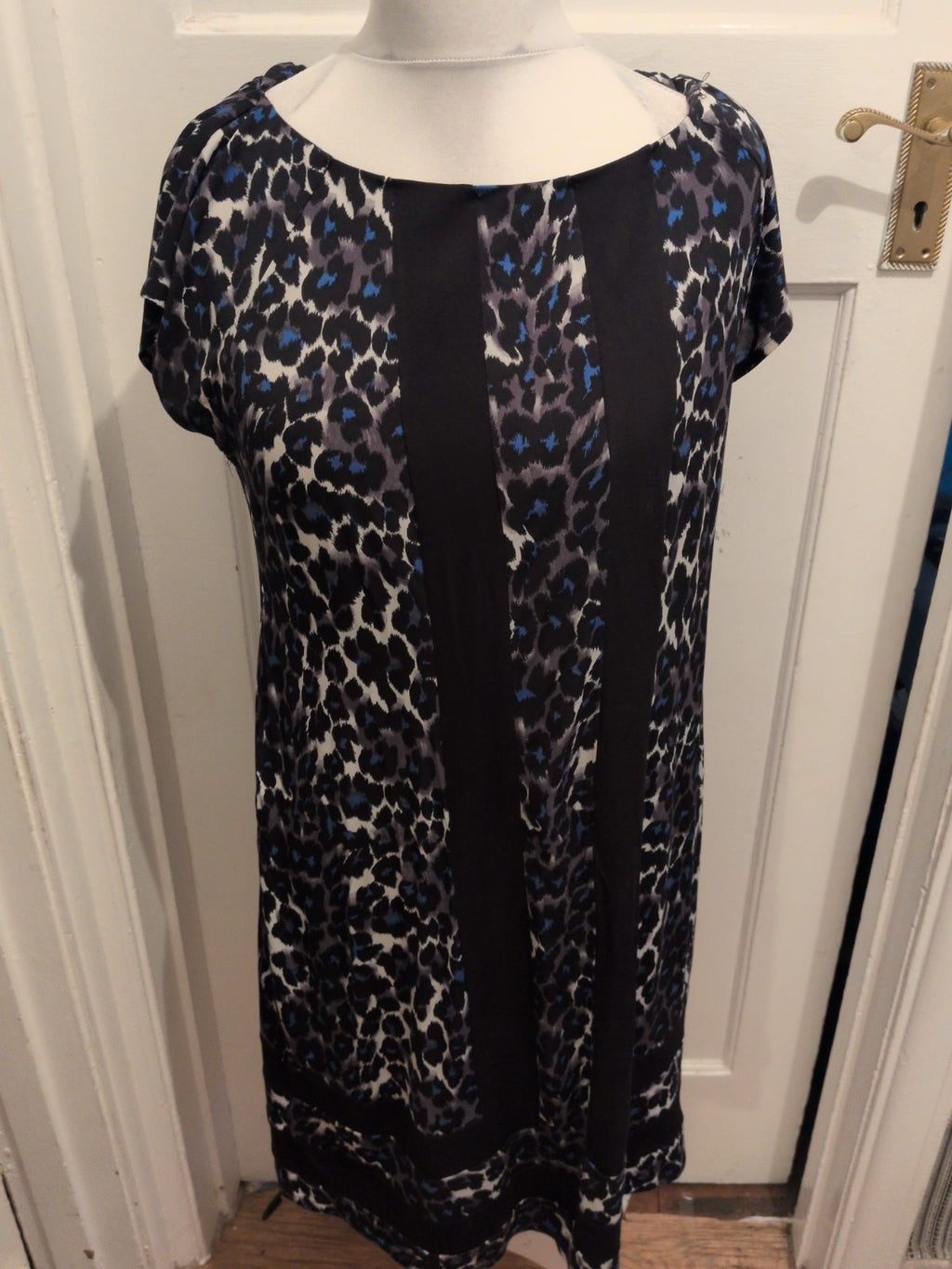 M&Co 16 Leopard Print Pattern Sleeveless Dress