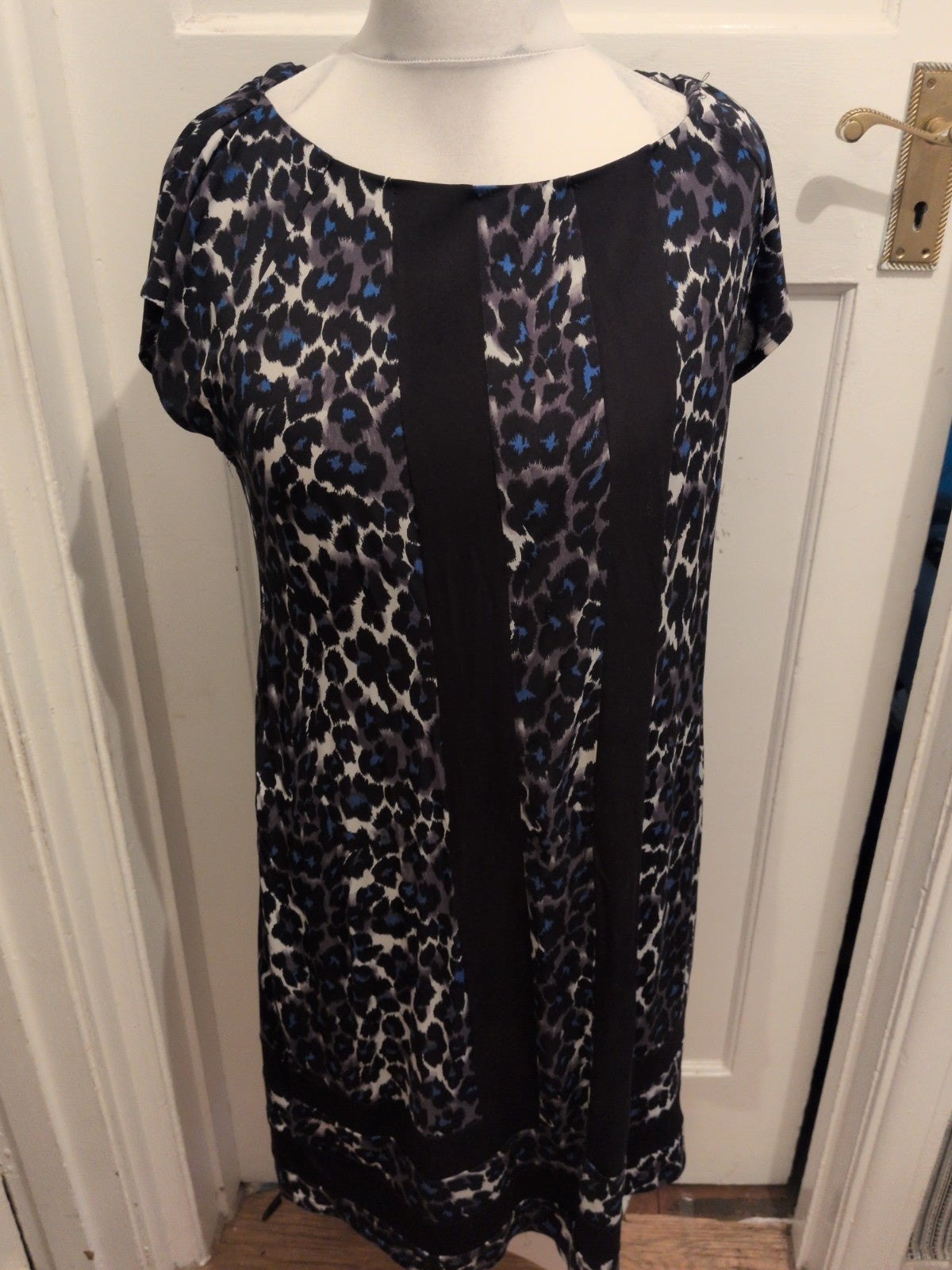 M&Co 16 Leopard Print Pattern Sleeveless Dress