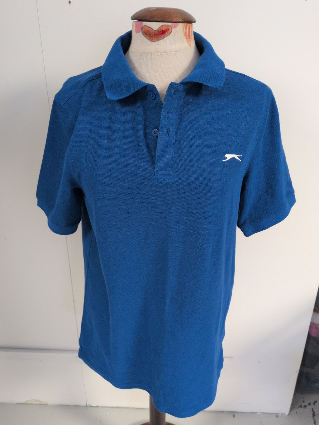 Slazenger Medium Blue Short Sleeve Polo