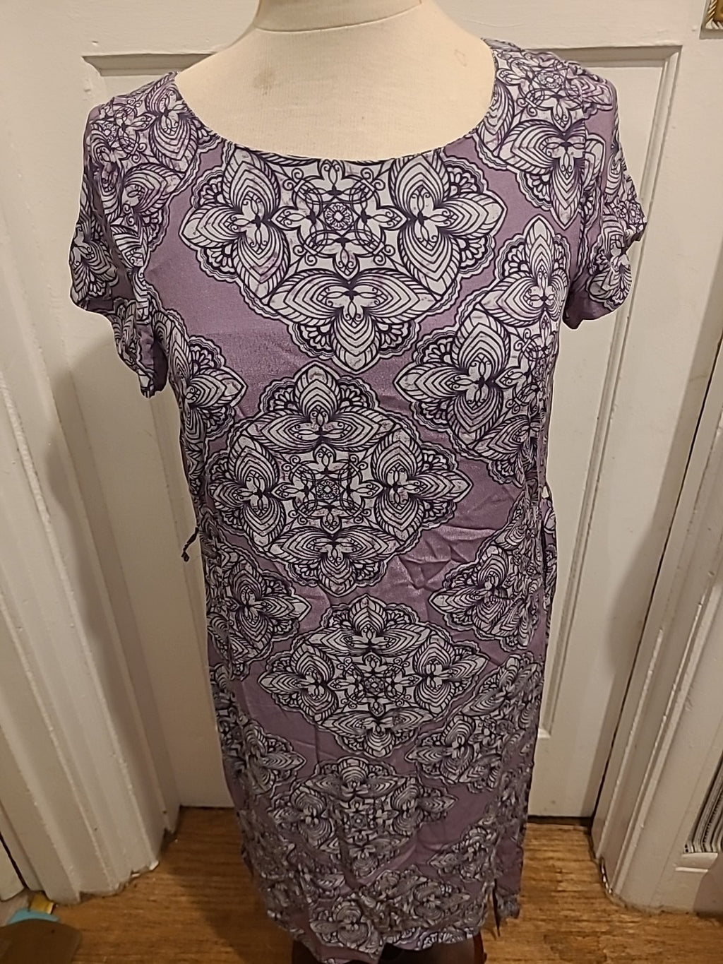 Ladies White Stuff Size 8 Short Sleeve Dress