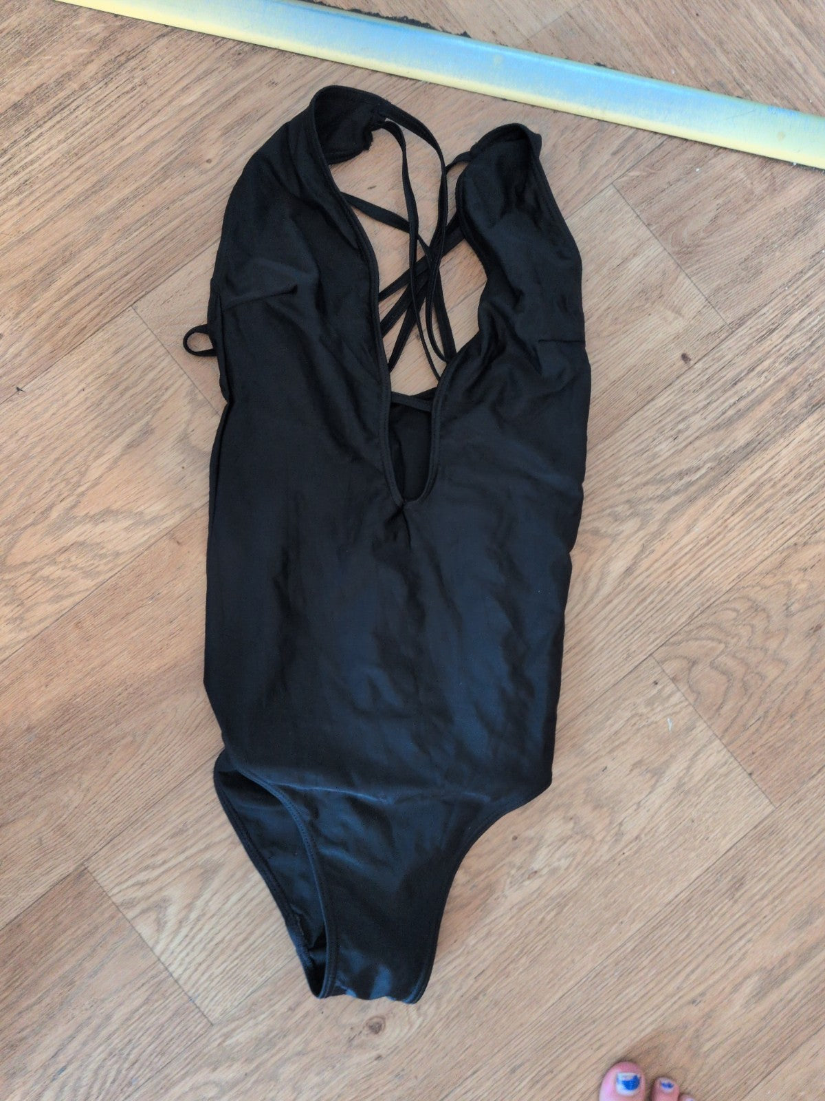 S/M Black Strappy Swimsuit