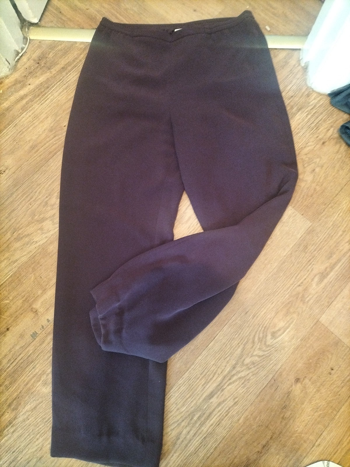 Viyella 12 Purple Elasticated Lined Trousers