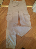Ladies Bershka Size 8 Beige Cargo Straight Trousers