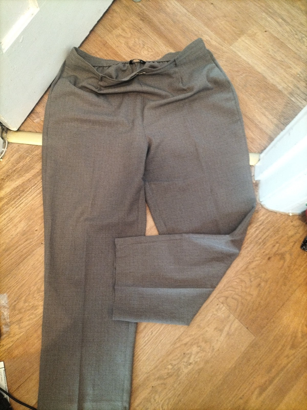 BM 18 Brown Elastic Waist Smart Trousers