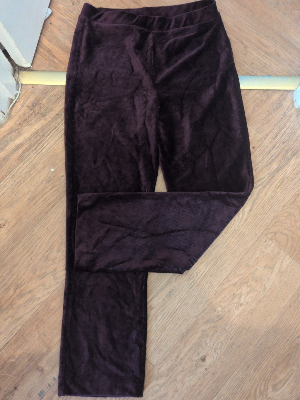 Cotton Traders 14 Purple Elasticated Trousers