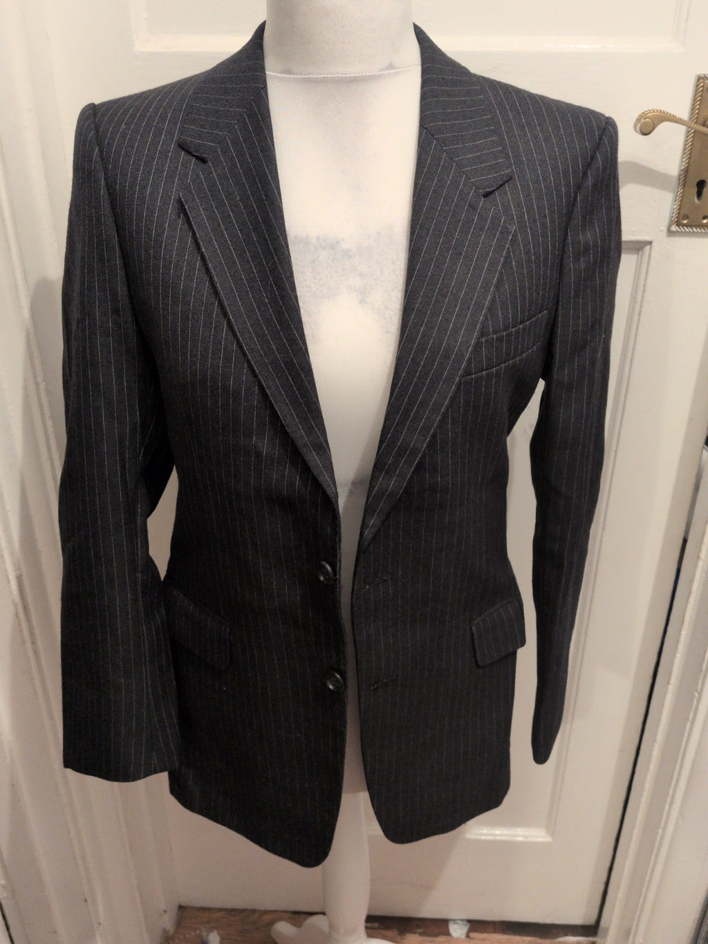 Hornes Large Grey Pinstripe Blazer