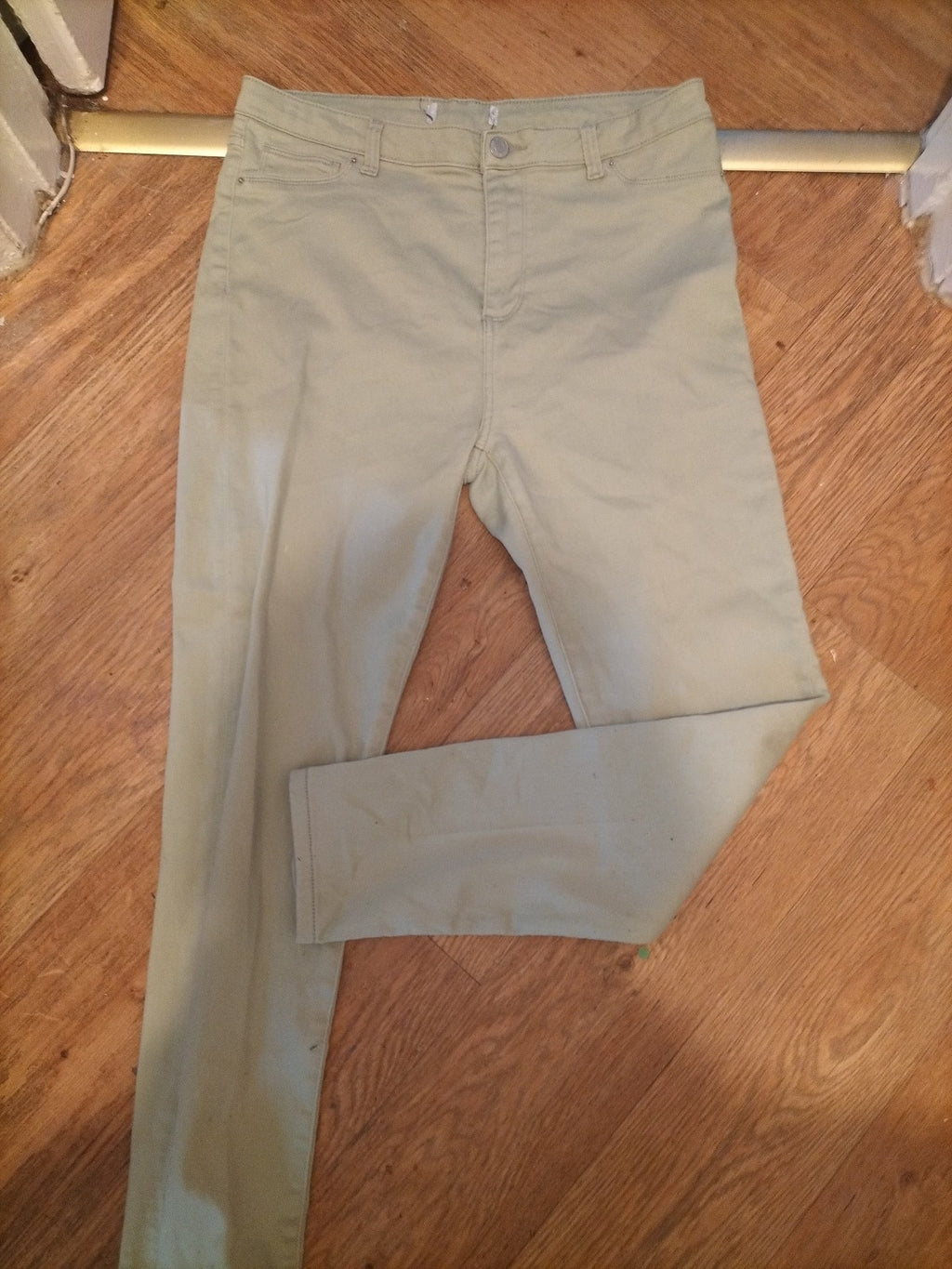 Ladies Denim365 Size 16R Pale Mint Jeans