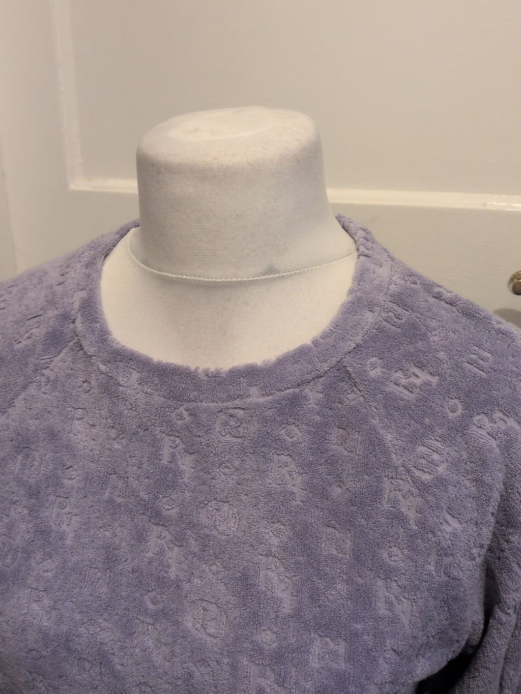 Ladies River Island Size XS Oversized Purple Jumper