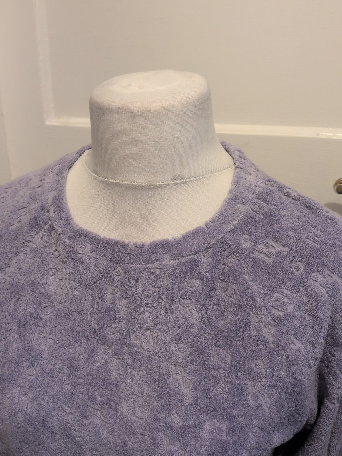 Ladies River Island Size XS Oversized Purple Jumper