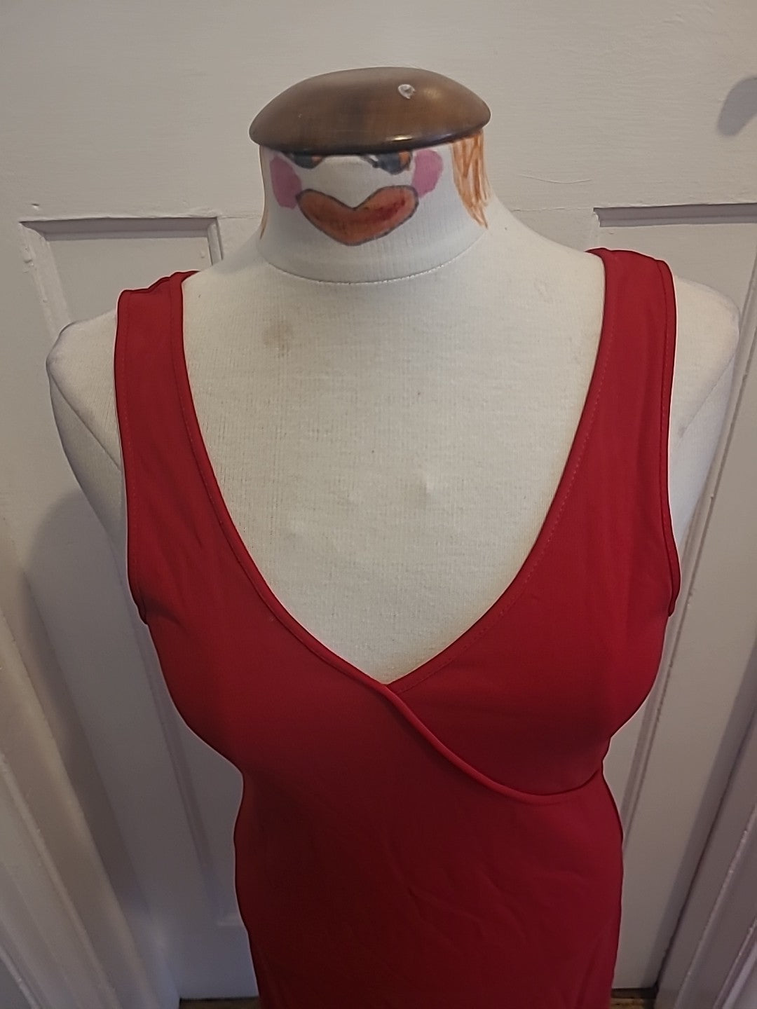 Ladies Next Size 12 Red Sleeveless Dress