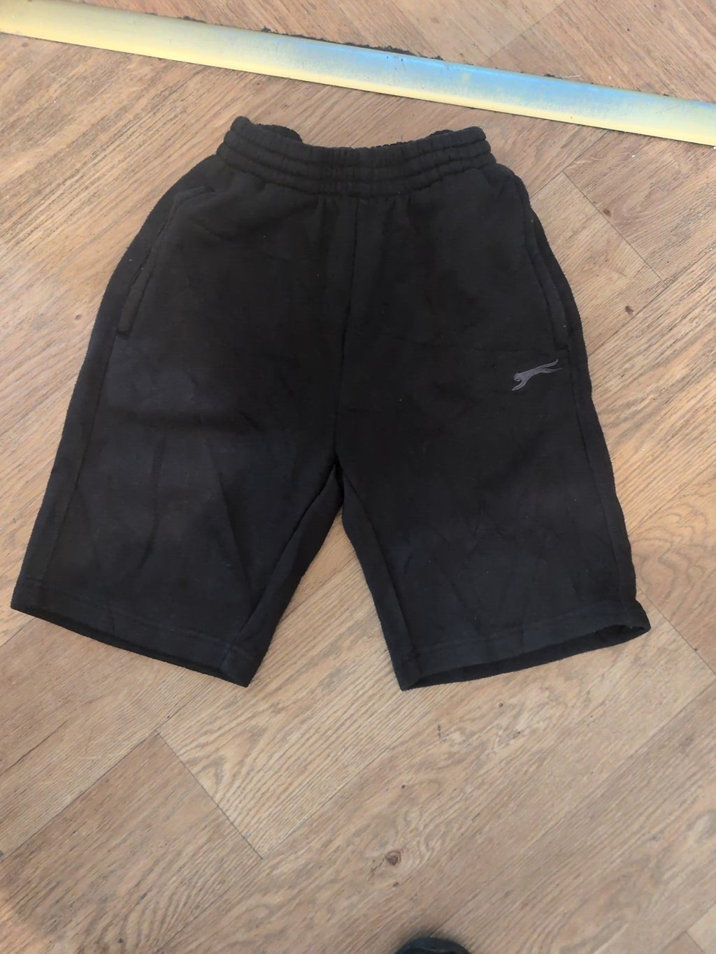 Slazenger XS Black Elasticated Sweat Shorts