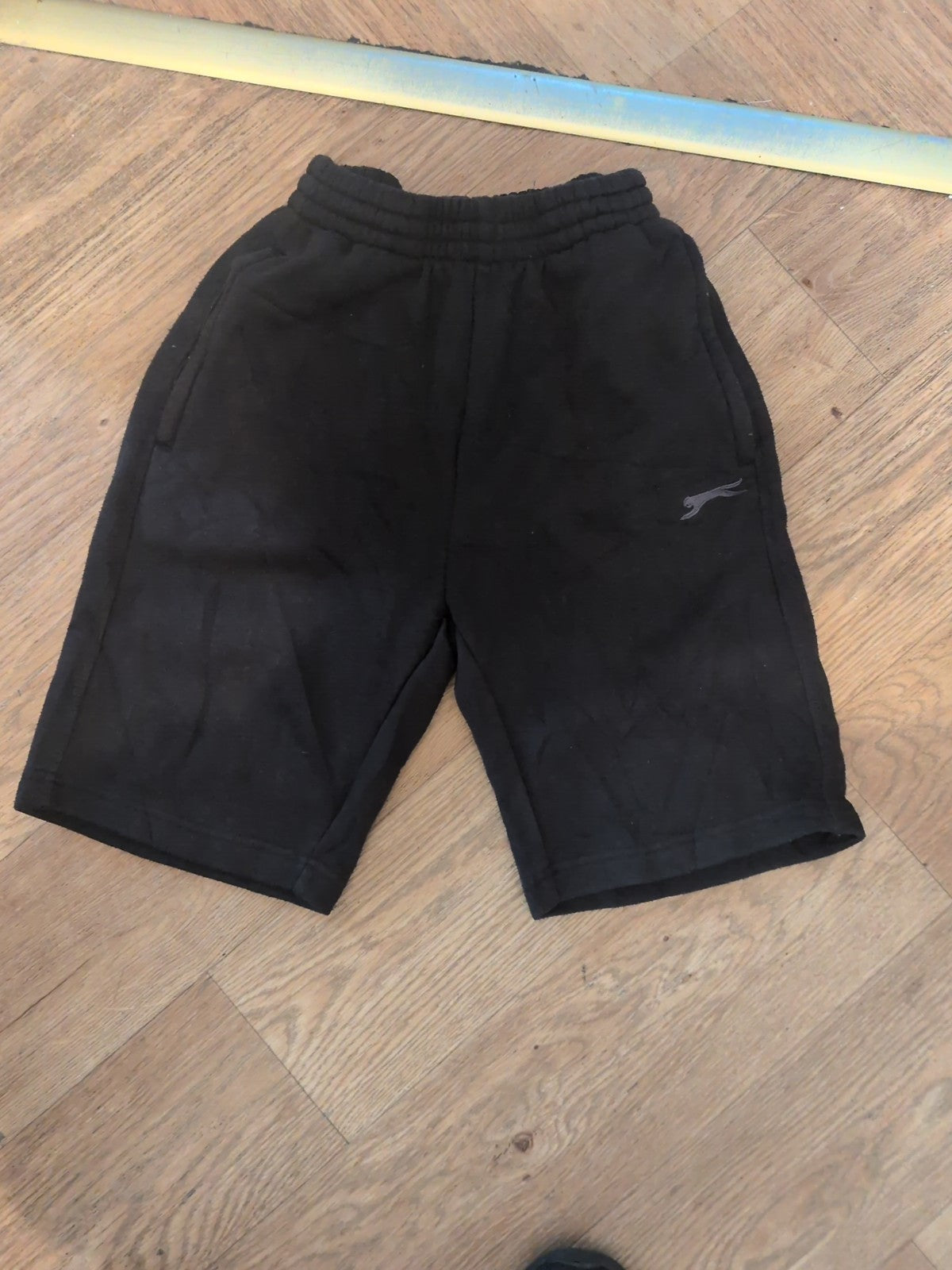 Slazenger XS Black Elasticated Sweat Shorts
