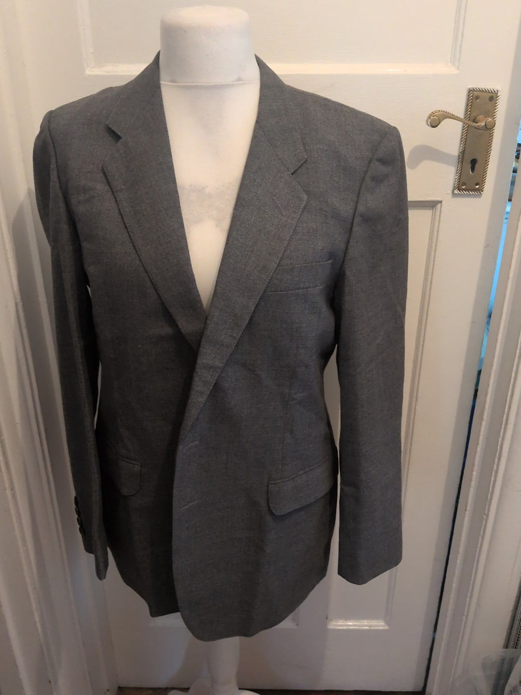 St Micheal 40 Mid Grey Suit Jacket Lined