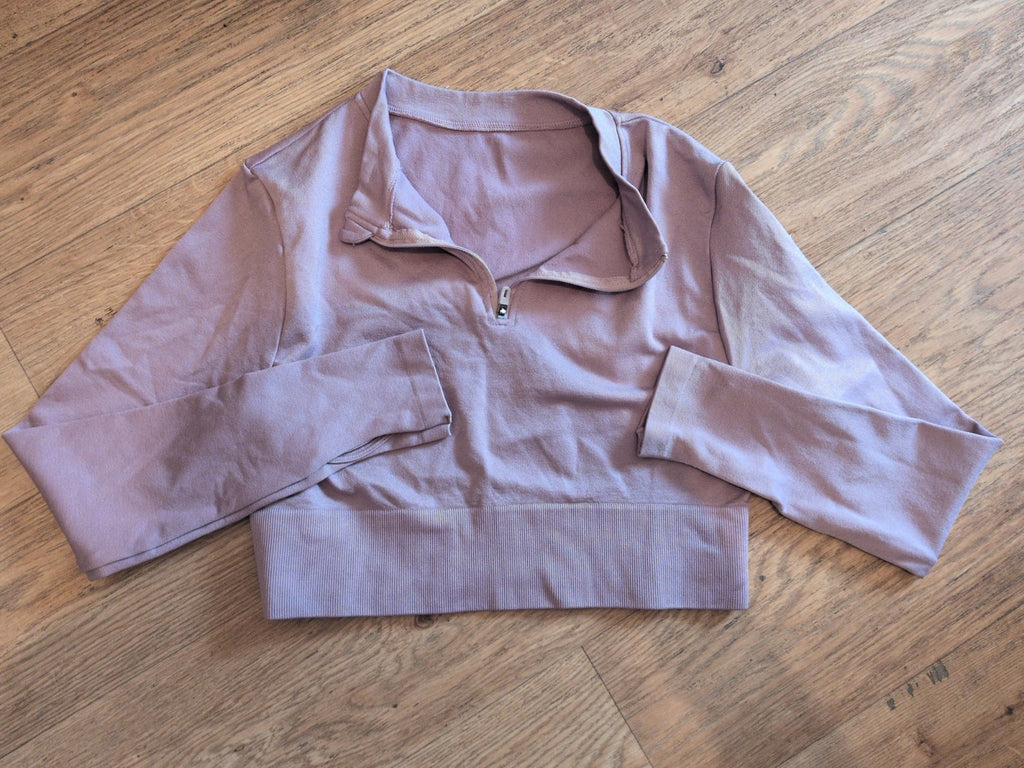 Primark 12-14 Purple Workout Top Long Sleeve
