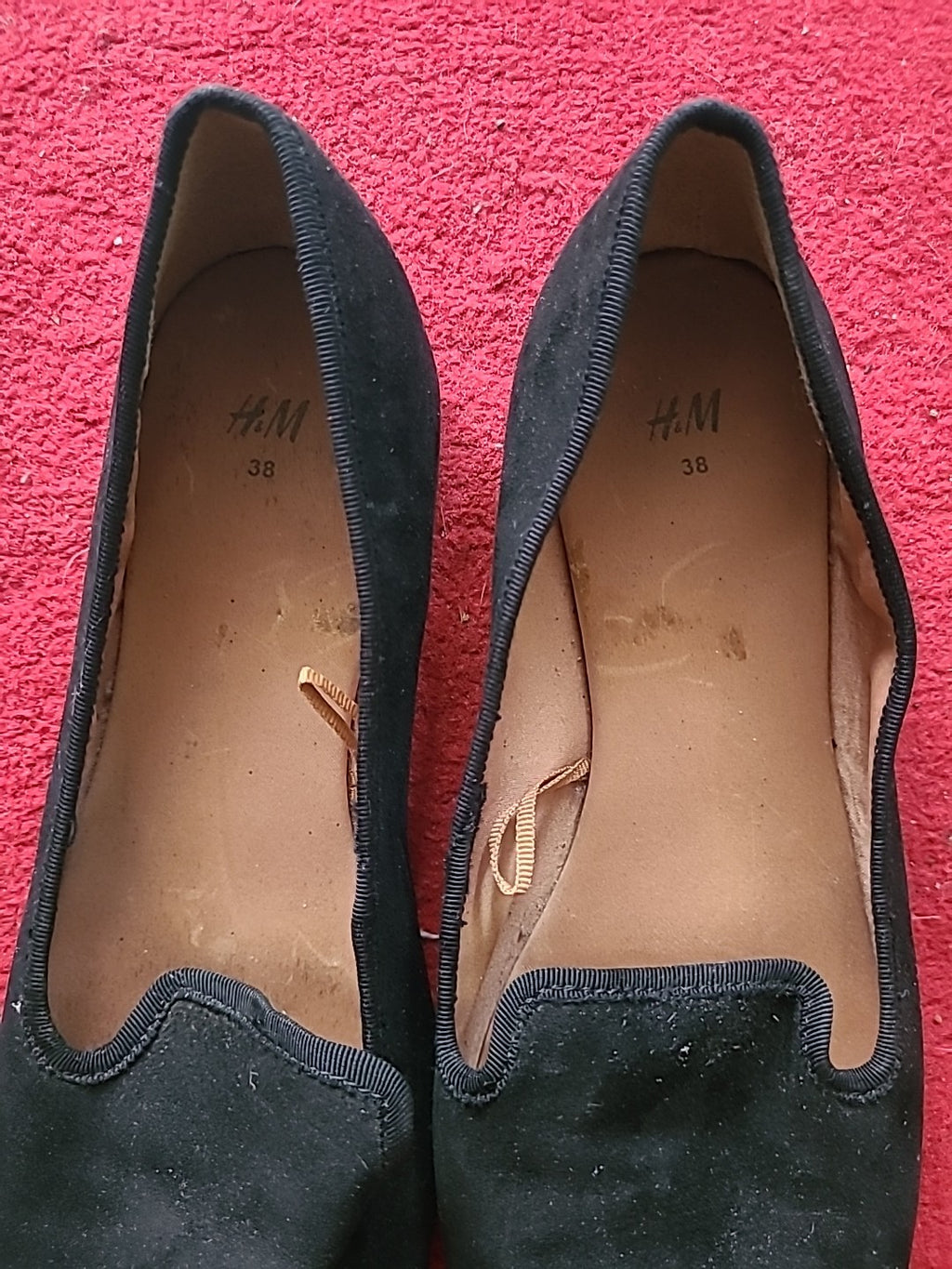 Ladies H&M Size 5 Uk Black Dolly Shoes