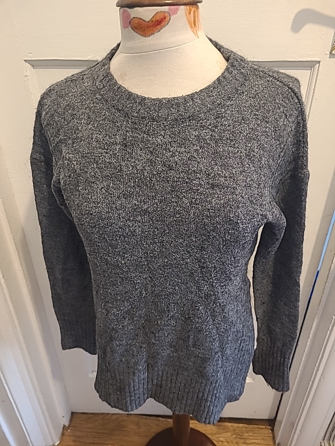 Ladies Divided Size XS Grey Warm Pullover Jumper