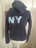 Ladies Roxy Size Large Navy Print Pullover Hoodie