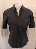 Cutting Edge Large Black Stripe Short Sleeve Shirt