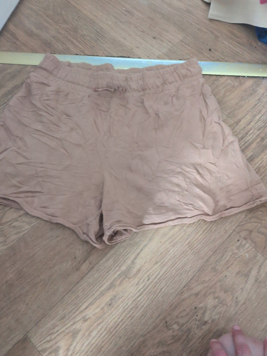 Marks And Spencer Size 12 Brown Elasticated Shorts