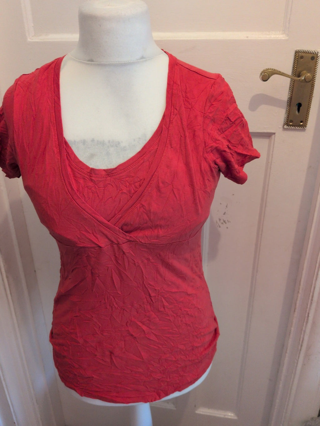 New Look Maternity 14 Orange T-shirt Shirt Sleeve