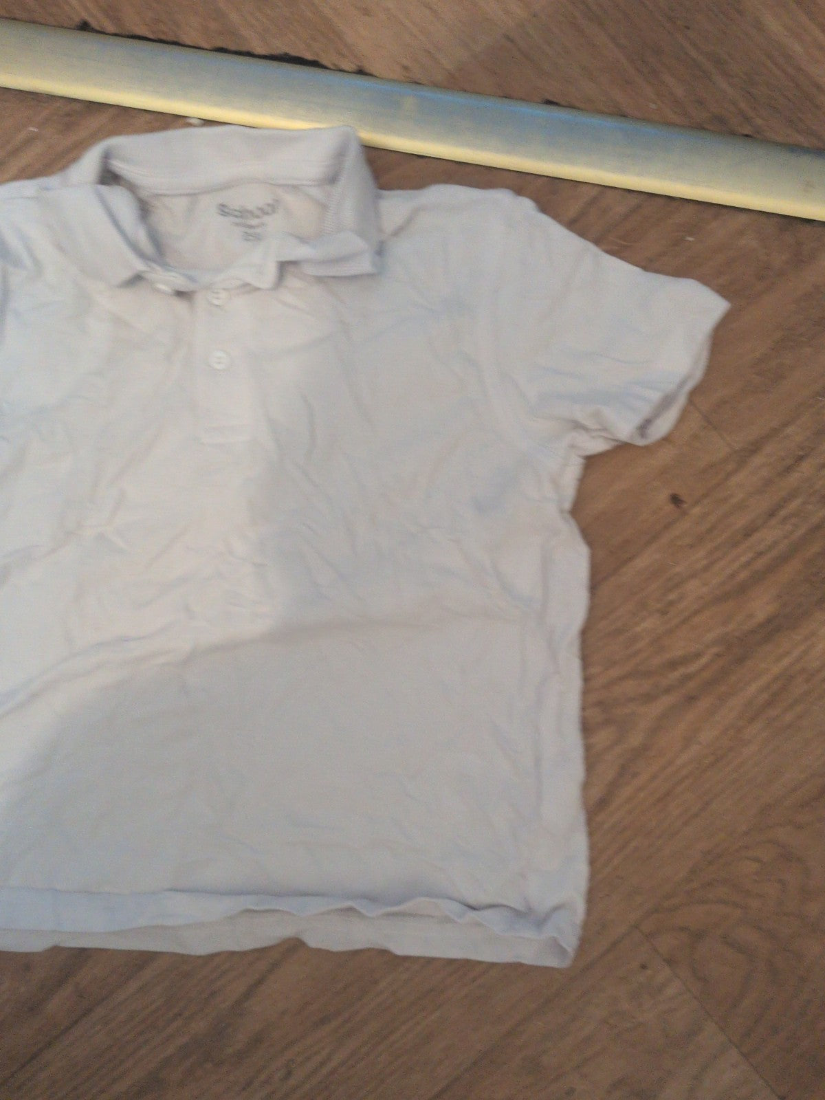 George 7-8 Years White Short Sleeve School Polo
