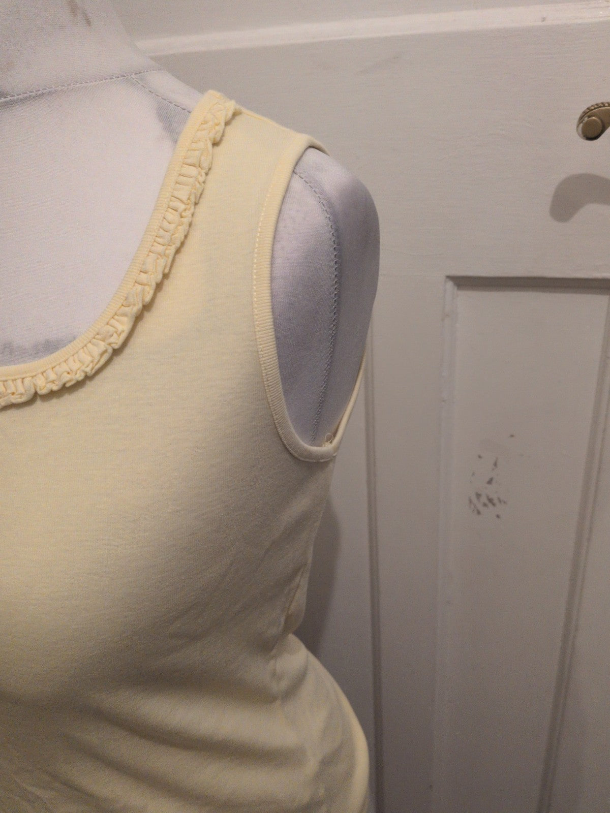 Debenhams 12 Pale Yellow Sleeveless Blouse