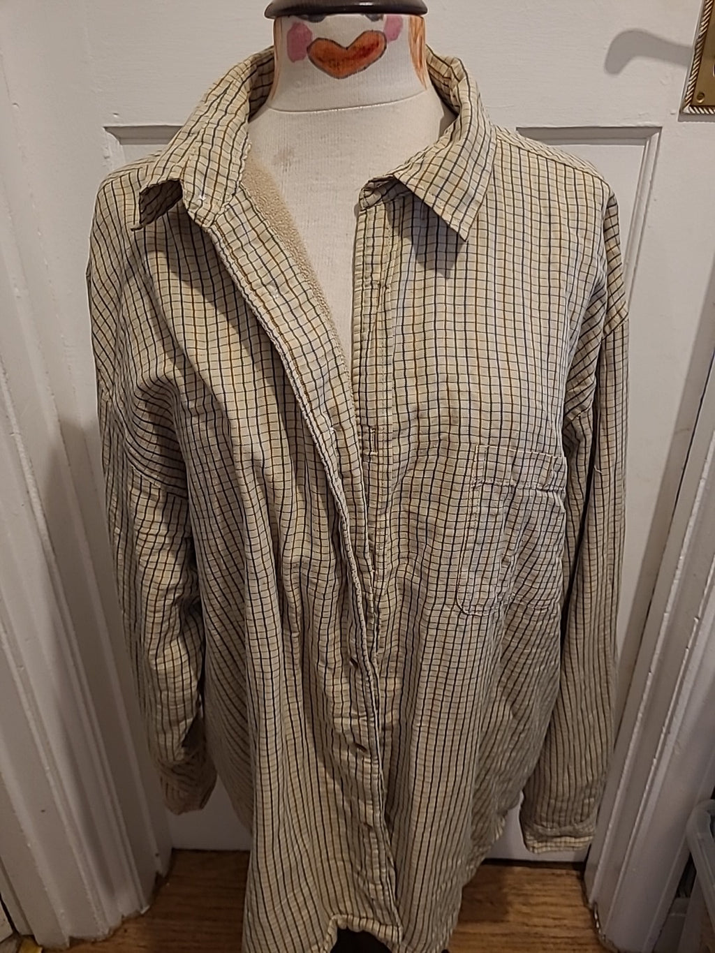 Mens Champion Size 2XL Multi Check Lined Jacket