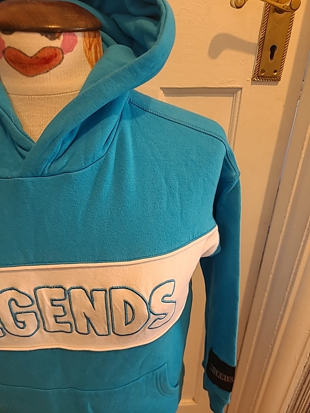 Ladies Norris Nutz Size 12 Teal Hoodie