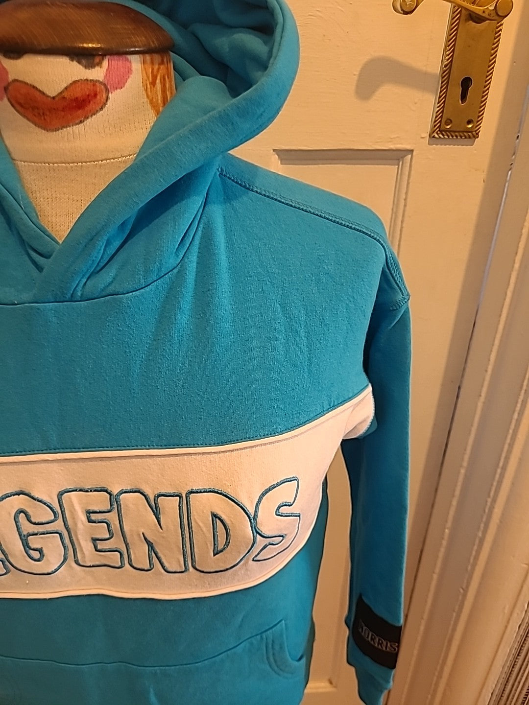 Ladies Norris Nutz Size 12 Teal Hoodie