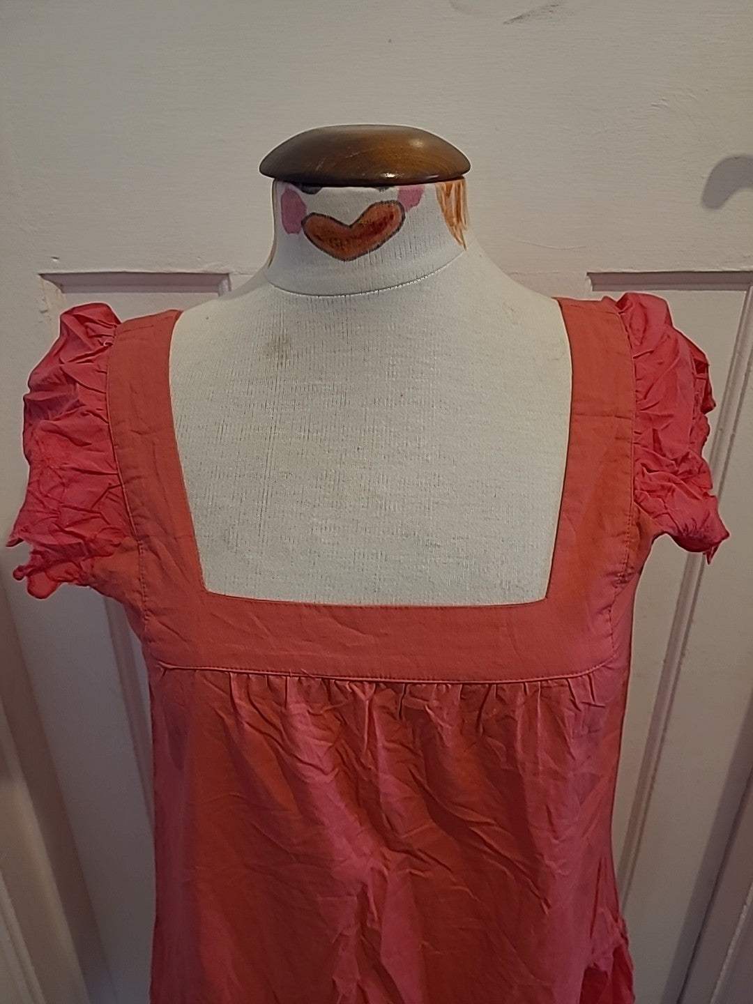Ladies Soulcal Size 12 Pink Square Neck Blouse