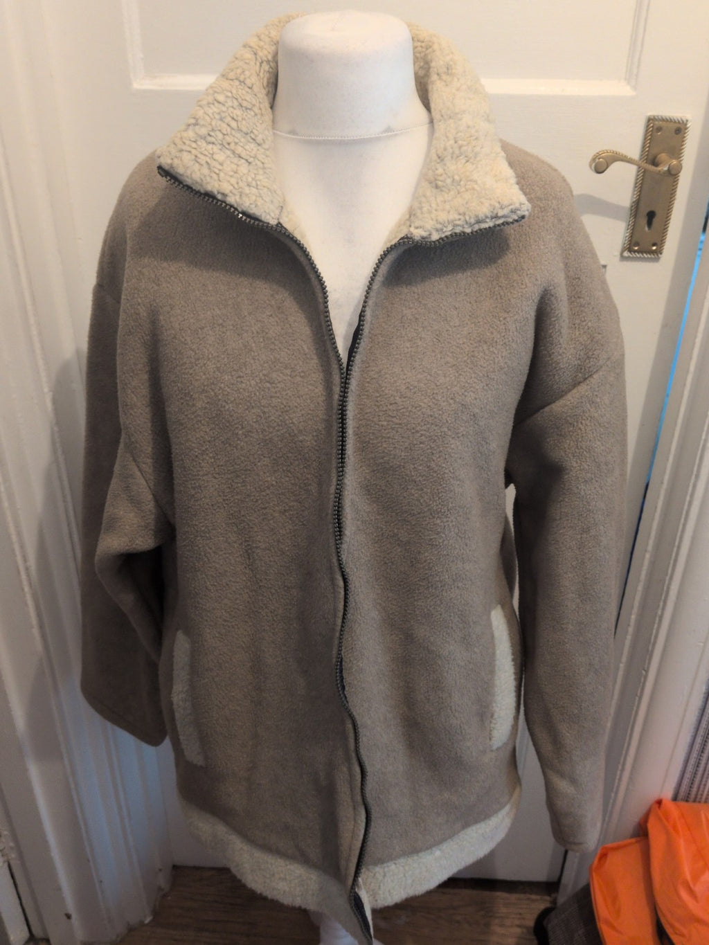 Tayberry And Co Brown Fleece Lined Jacket Zipped
