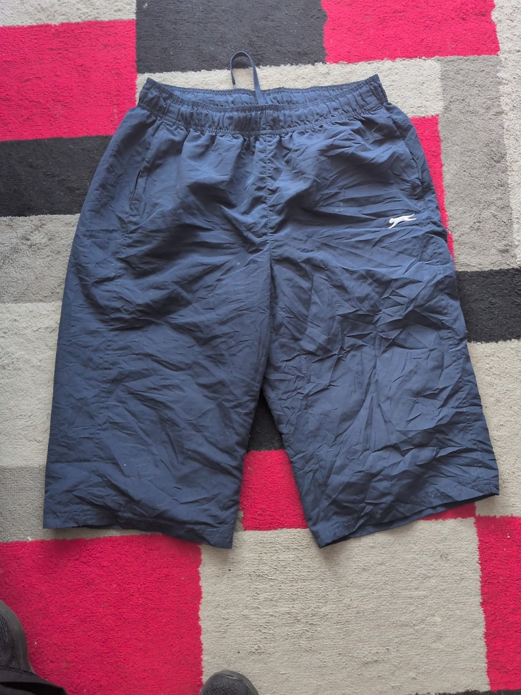 Slazenger XL Dark Navy Elasticated Swim Shorts