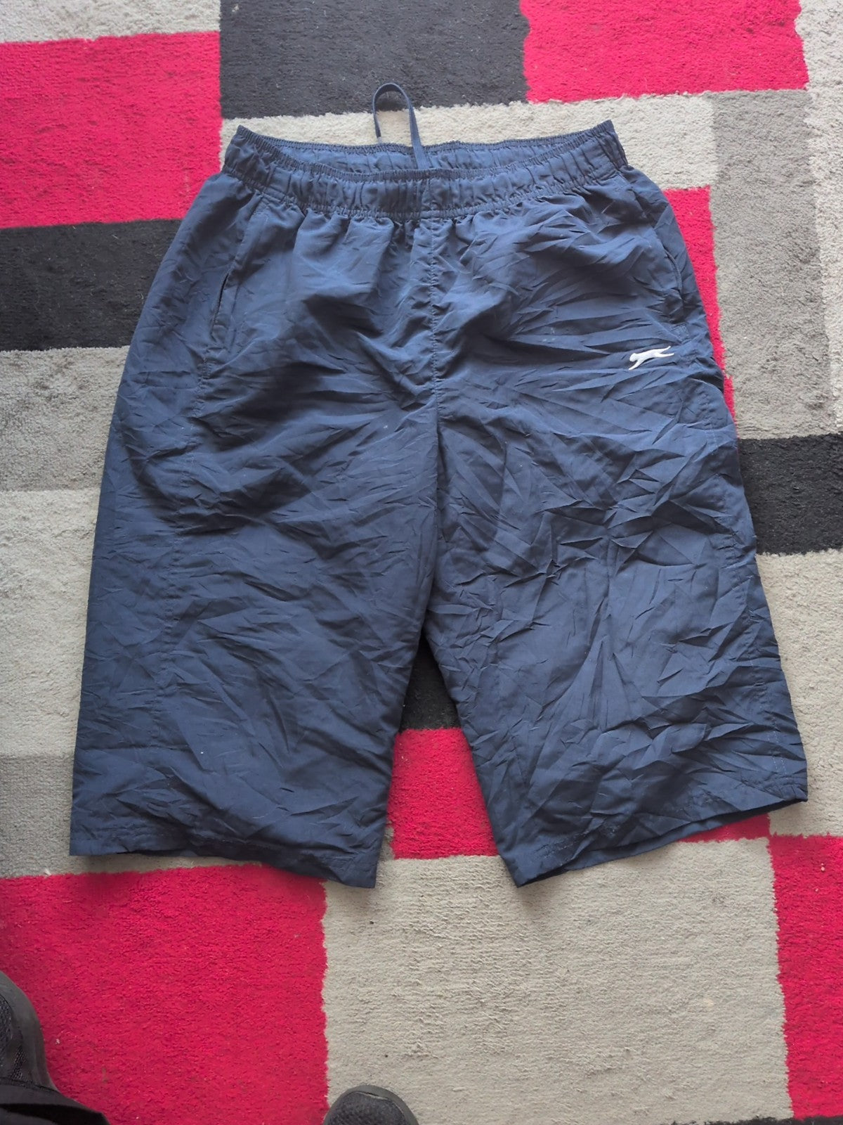 Slazenger XL Dark Navy Elasticated Swim Shorts