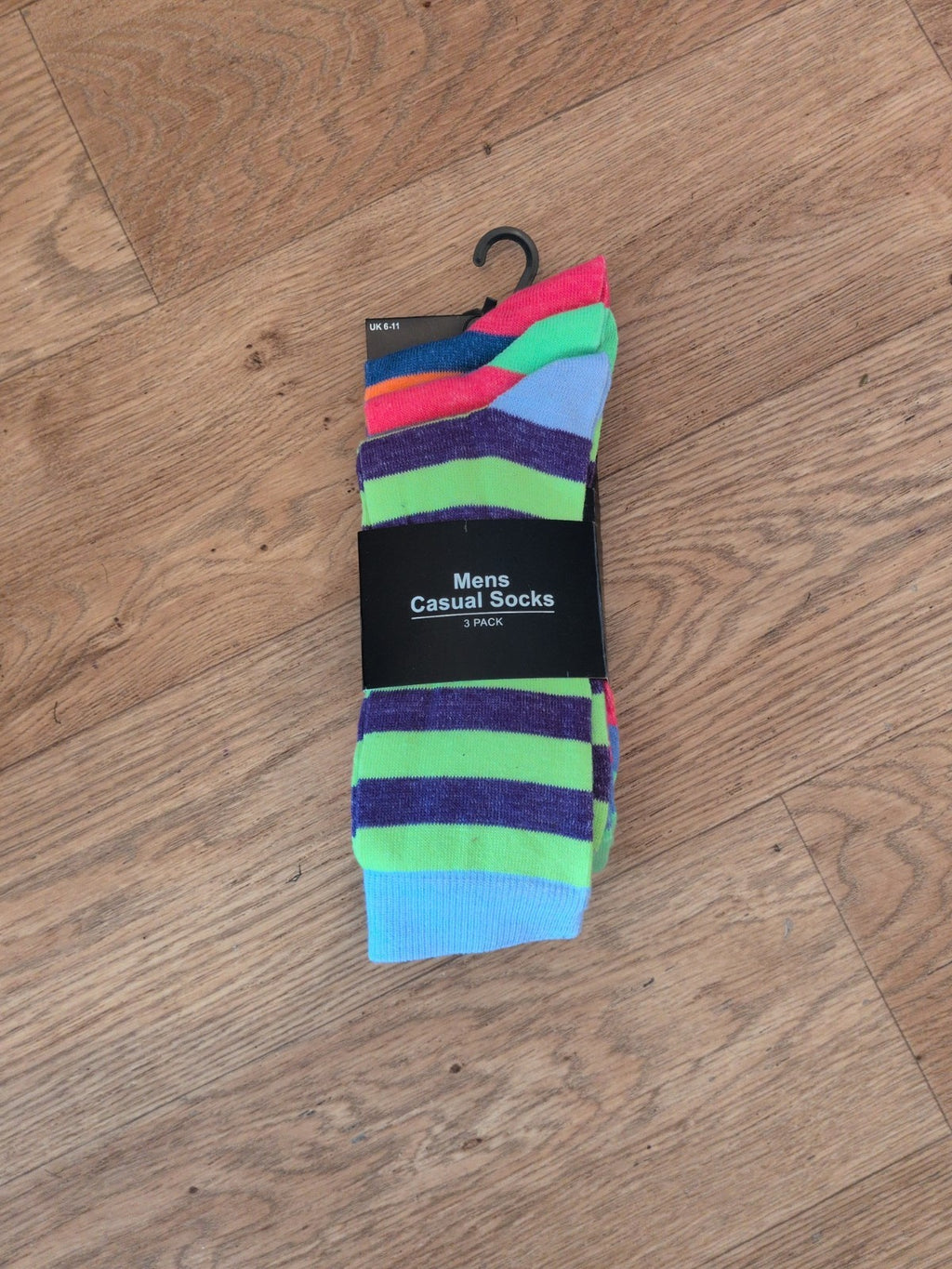 Brand New Primark 6-11 3 Pack Multicoloured Socks