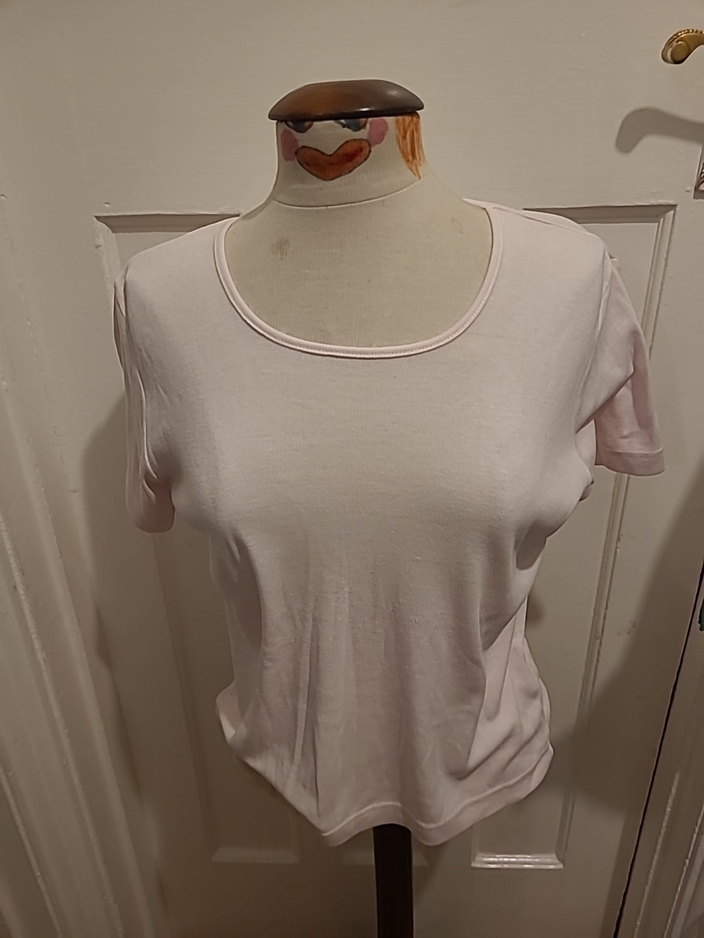 Ladies Viz.A.Viz Size 12 Baby Pink Short Sleeved Tshirt