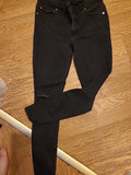 Ladies Denim&Co Size 14 Ripped Denim Jeans