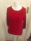 BM Collection Small Burgundy With Sequin Jumper Some Gag